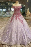 Luxurious Wedding Dresses Lace Up Off The Shoulder With Appliques And Beads