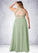 Elisa A-Line High Neck Chiffon Floor-Length Dress SJSP0019612