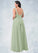 Vanessa A-Line Pleated Chiffon Floor-Length Dress SJSP0019613