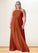 Tamia Empire Pleated Chiffon Floor-Length Dress SJSP0019686