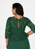 Neveah A-Line Sequins Lace Floor-Length Dress SJSP0019891