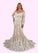 Piper Mermaid Sequins Tulle Cathedral Train Dress SJSP0020049