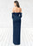 Kennedy Sheath Long Sleeve Stretch Satin Floor-Length Dress SJSP0019796