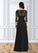 Jade A-Line Sequins Chiffon Floor-Length Dress SJSP0019885