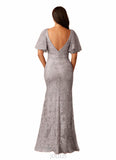Lorelai Mermaid Lace Floor-Length Dress SJSP0019924