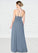 Karla A-Line Lace Chiffon Floor-Length Dress SJSP0019756
