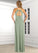 Rayne A-Line Pleated Luxe Knit Floor-Length Dress SJSP0019803
