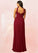Rosie A-Line Pleated Mesh Floor-Length Dress SJSP0019715