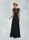 Aleah A-Line Lace Chiffon Asymmetrical Dress SJSP0019845