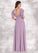 Gina A-Line Ruched Chiffon Floor-Length Dress SJSP0019716