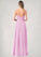 Nola A-Line Lace Chiffon Floor-Length Dress SJSP0019718