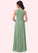 Alisson A-Line Pleated Chiffon Floor-Length Junior Bridesmaid Dress SJSP0019982
