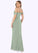 Reyna Sheath Off the Shoulder Mesh Floor-Length Dress SJSP0019634