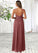 Leah A-Line Sweetheart Neckline Chiffon Floor-Length Dress SJSP0019696