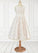 Brianna A-Line Lace Tulle Tea-Length Dress SJSP0020158