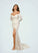 Katherine Mermaid Sequins Lace Chapel Train Dress SJSP0020132