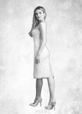 Victoria Sheath Lace Knee-Length Dress SJSP0020115