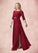 Carlee A-Line Lace Floor-Length Dress SJSP0019908