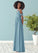 Shirley A-Line Off the Shoulder Chiffon Floor-Length Junior Bridesmaid Dress SJSP0019981