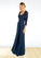 Addison A-Line Sequins Mesh Floor-Length Dress SJSP0019946