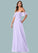 Tess A-Line Ruched Chiffon Floor-Length Dress SJSP0019684