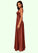 Vivien A-Line Stretch Satin Floor-Length Dress SJSP0019649