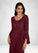 Averi Sheath Sequins Mesh Floor-Length Dress SJSP0019953