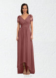 Kaydence A-Line Lace Chiffon Asymmetrical Dress SJSP0019884