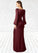 Marissa Sheath Pleated Stretch Satin Floor-Length Dress SJSP0019759