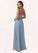 Alexis A-Line Sweetheart Neckline Chiffon Floor-Length Dress SJSP0019701