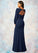 Madilynn Mermaid Long Sleeve Stretch Chiffon Floor-Length Dress SJSP0019783