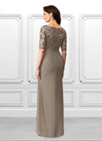 Saniya Sheath Lace Floor-Length Dress SJSP0019937