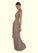 Aubrey A-Line Lace Mesh Floor-Length Dress SJSP0019826