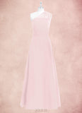 Rosemary A-Line Ruched Chiffon Floor-Length Dress SJSP0019689
