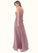 Lizeth A-Line Side Slit Chiffon Floor-Length Dress SJSP0019651