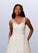 Jazlynn A-Line Lace Satin Tea-Length Dress SJSP0020051