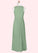 Alisson A-Line Pleated Chiffon Floor-Length Junior Bridesmaid Dress SJSP0019982