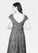 Aubrey A-Line Lace Tulle Tea-Length Dress SJSP0019839
