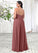 Leah A-Line Sweetheart Neckline Chiffon Floor-Length Dress SJSP0019696