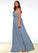 Leilani A-Line Pleated Chiffon Floor-Length Dress SJSP0019638
