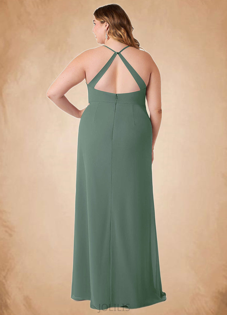 Tessa Sheath Chiffon Floor-Length Dress SJSP0019629