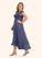 Mia Lace Pleated Chiffon Asymmetrical Dress SJSP0019840