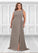 Amanda A-Line Sequins Chiffon Floor-Length Dress SJSP0019874