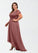 Kaydence A-Line Lace Chiffon Asymmetrical Dress SJSP0019884