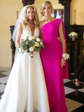 Naomi Sheath/Column Chiffon Ruched One-Shoulder Sleeveless Floor-Length Mother of the Bride Dresses SJSP0020386