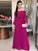 Samantha A-Line/Princess Chiffon Ruffles Off-the-Shoulder Long Sleeves Floor-Length Mother of the Bride Dresses SJSP0020409