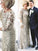 Lillie Sheath/Column Lace Sash/Ribbon/Belt Scoop 3/4 Sleeves Floor-Length Mother of the Bride Dresses SJSP0020285
