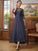 Maggie A-Line/Princess Chiffon Applique Scoop 3/4 Sleeves Asymmetrical Mother of the Bride Dresses SJSP0020346