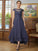Giada A-Line/Princess Chiffon Applique Scoop Short Sleeves Asymmetrical Mother of the Bride Dresses SJSP0020307