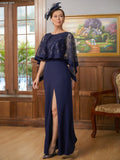 Lisa Sheath/Column Stretch Crepe Scoop Sleeveless Floor-Length Mother of the Bride Dresses SJSP0020361